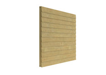 Topvision wand | Zweeds rabat | 300 cm | Onbehandeld